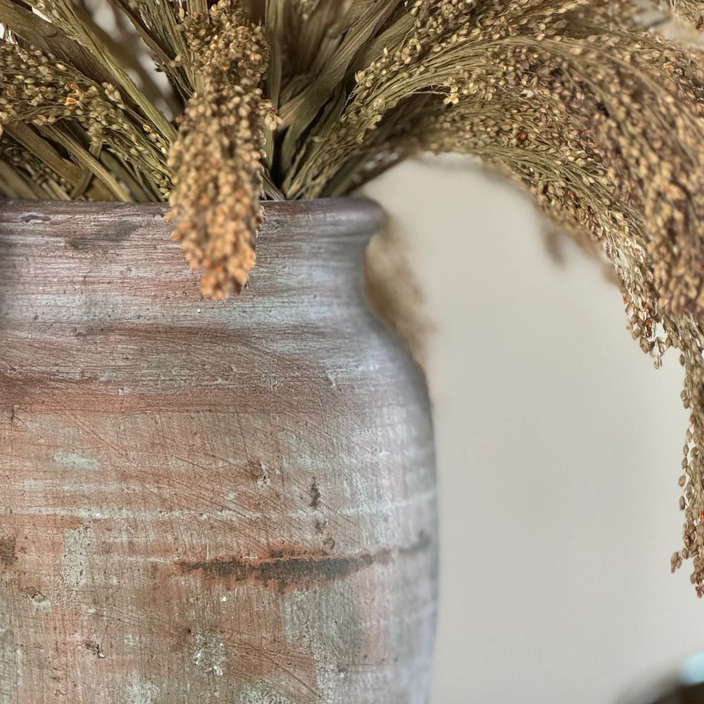 Vintage Style Terracotta Vase - Image 3
