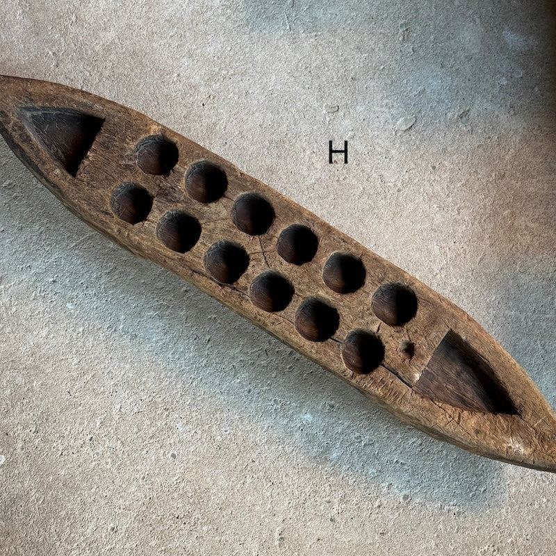 Vintage Wooden Indian Mancala Board Game - Image 10