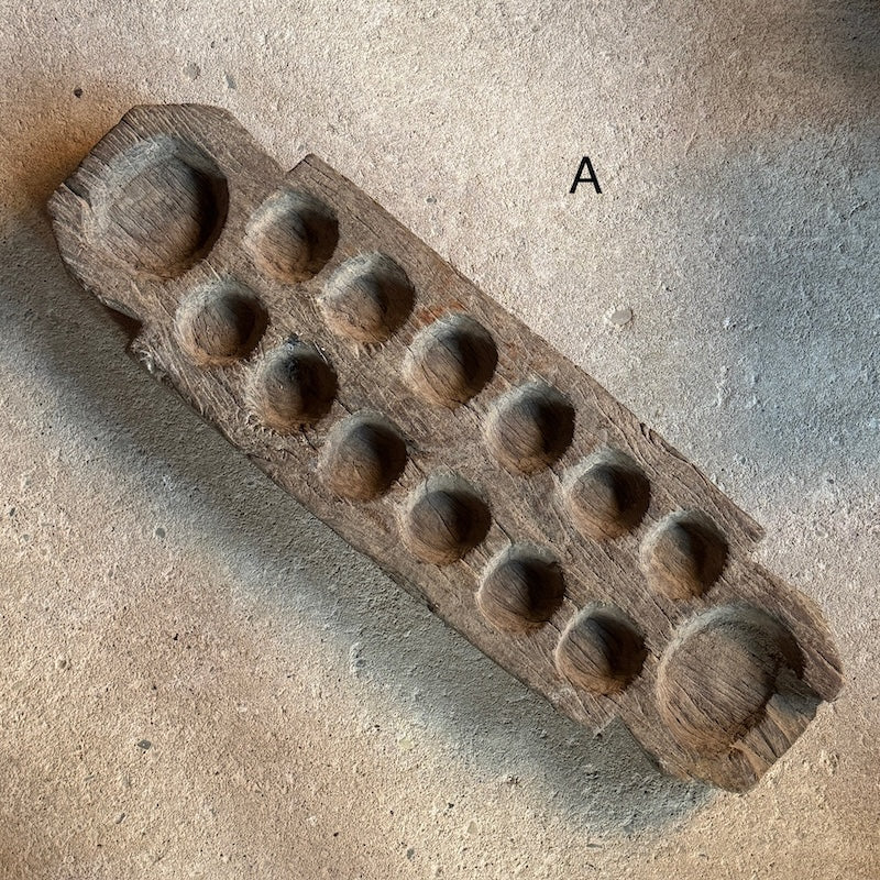 Vintage Wooden Indian Mancala Board Game - Image 3