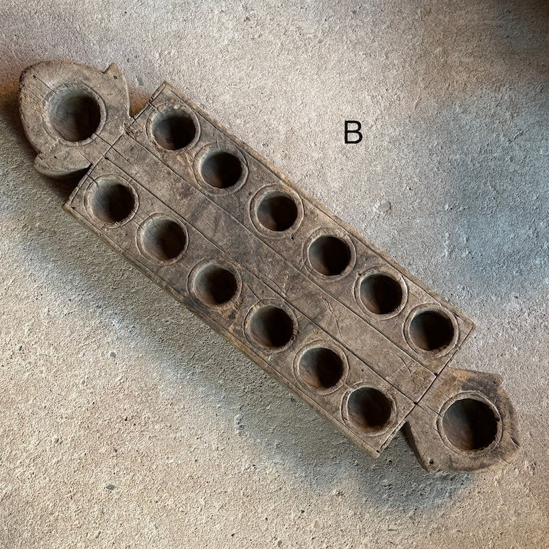 Vintage Wooden Indian Mancala Board Game - Image 4