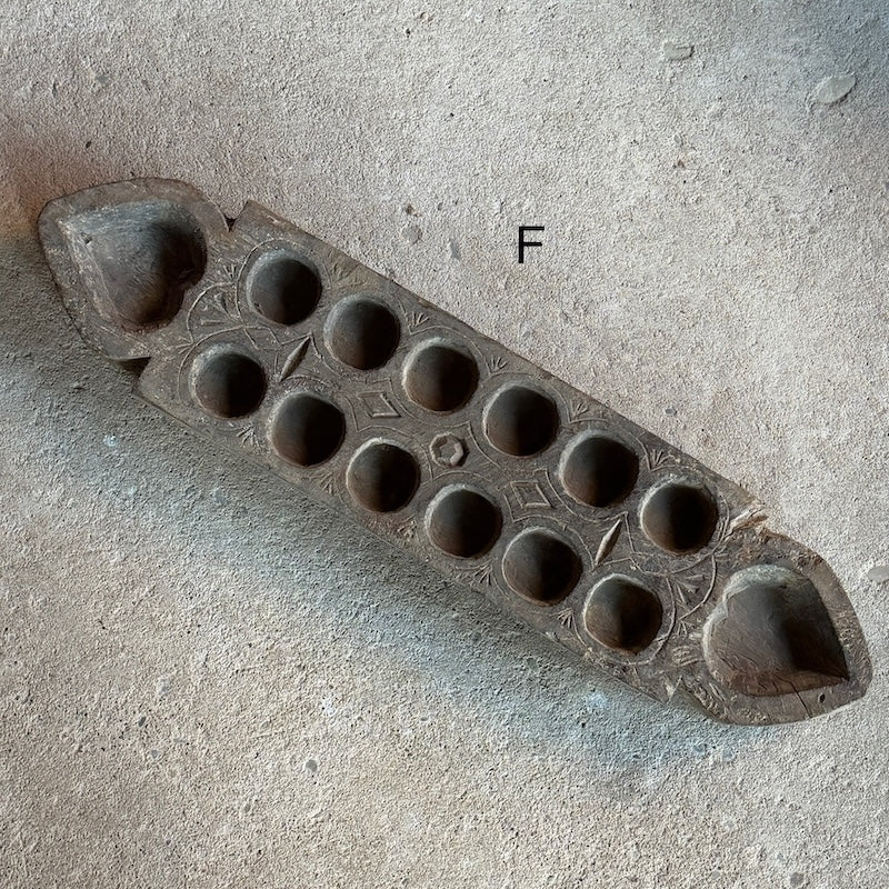 Vintage Wooden Indian Mancala Board Game - Image 8