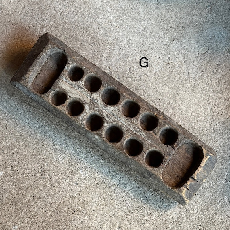 Vintage Wooden Indian Mancala Board Game - Image 9