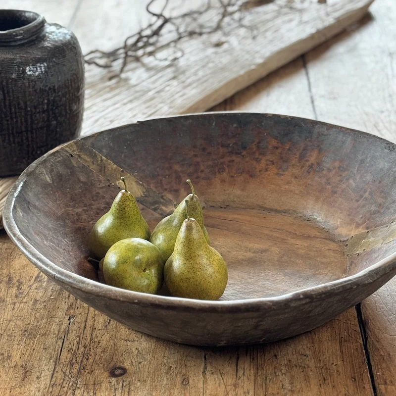 Vintage Wooden Parat Bowls Available In Three Sizes