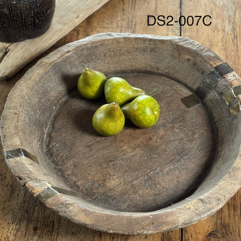 Vintage Wooden Parat Bowls Available In Three Sizes - Image 10