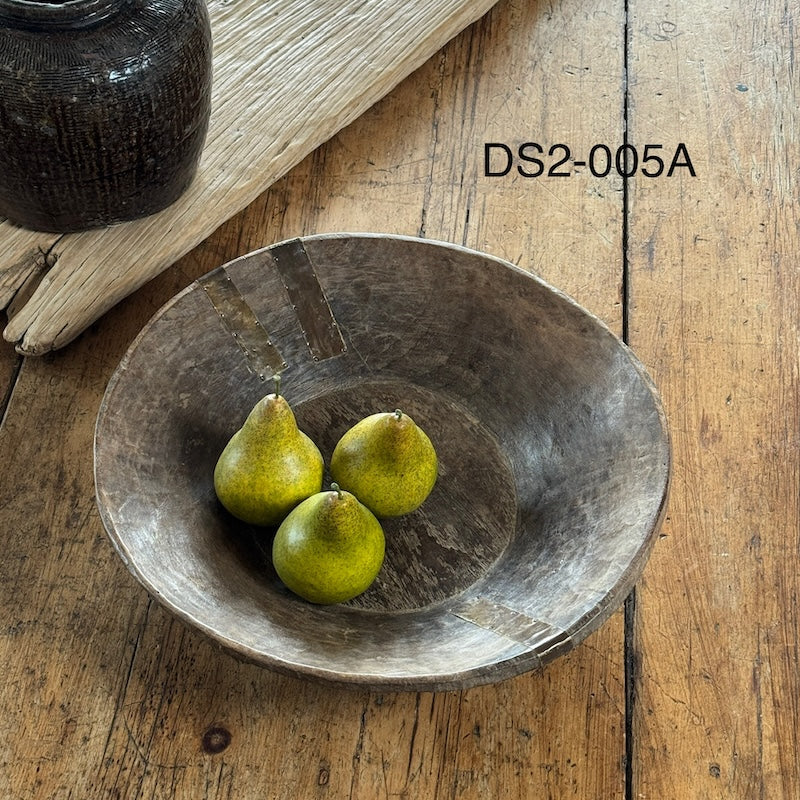 Vintage Wooden Parat Bowls Available In Three Sizes - Image 2