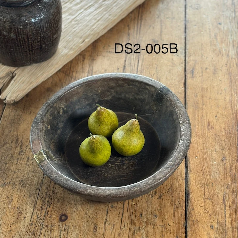 Vintage Wooden Parat Bowls Available In Three Sizes - Image 3