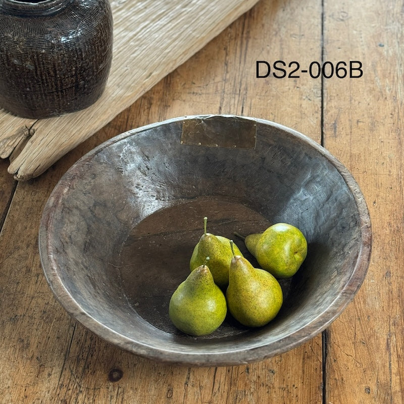 Vintage Wooden Parat Bowls Available In Three Sizes - Image 5