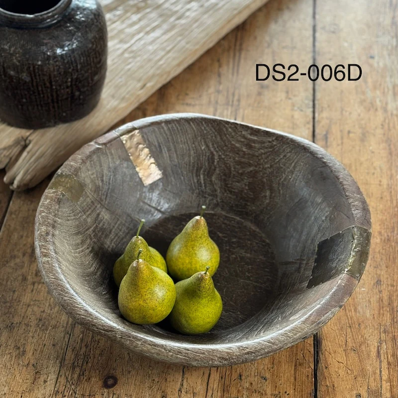 Vintage Wooden Parat Bowls Available In Three Sizes - Image 7