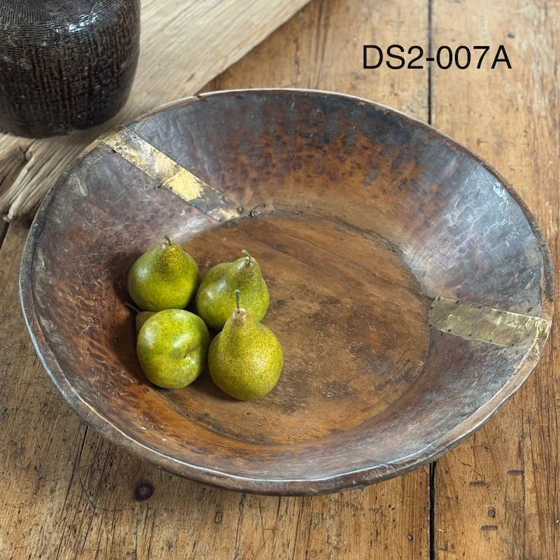 Vintage Wooden Parat Bowls Available In Three Sizes - Image 8