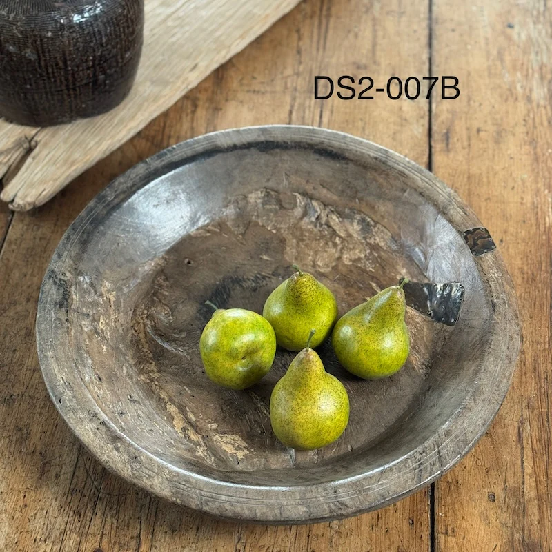 Vintage Wooden Parat Bowls Available In Three Sizes - Image 9