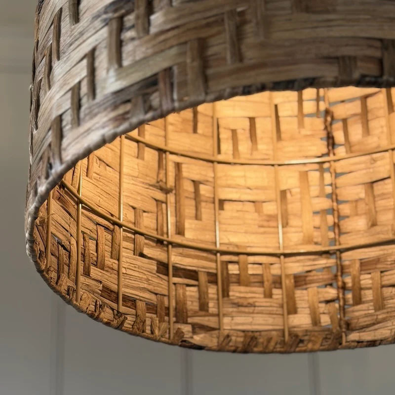 Water Hyacinth Woven Pendant Light Shade | 4 Sizes 31cm - 60cm - Image 3
