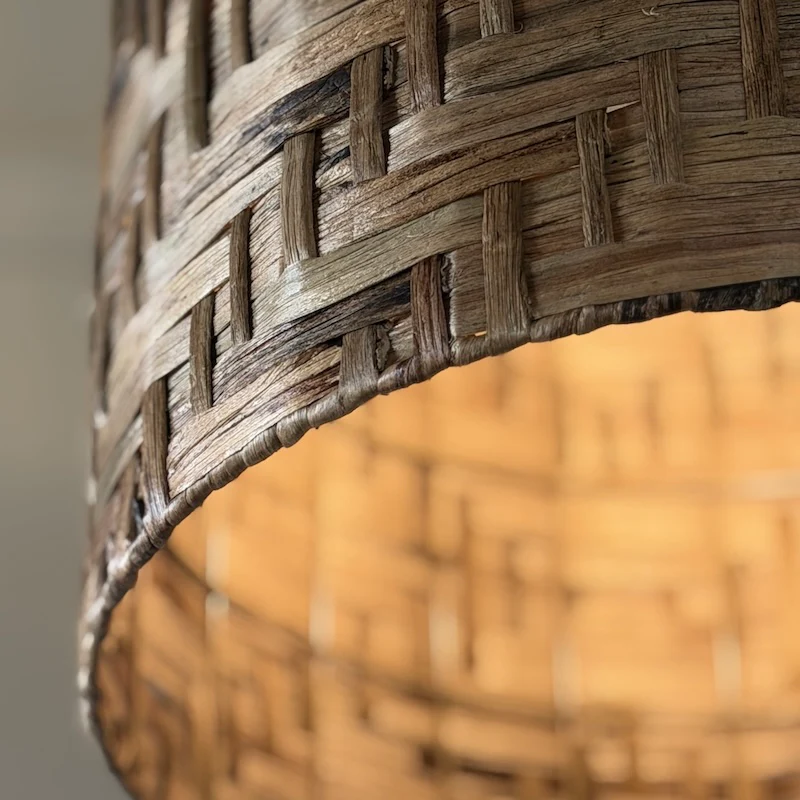 Water Hyacinth Woven Pendant Light Shade | 4 Sizes 31cm - 60cm - Image 6