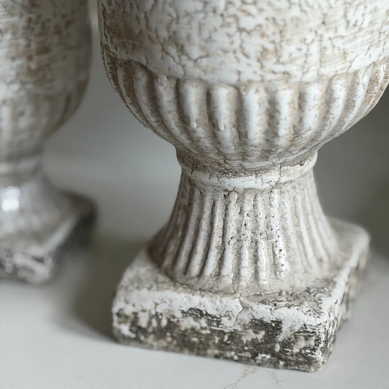 Weathered Stone Urn Planter - Image 3
