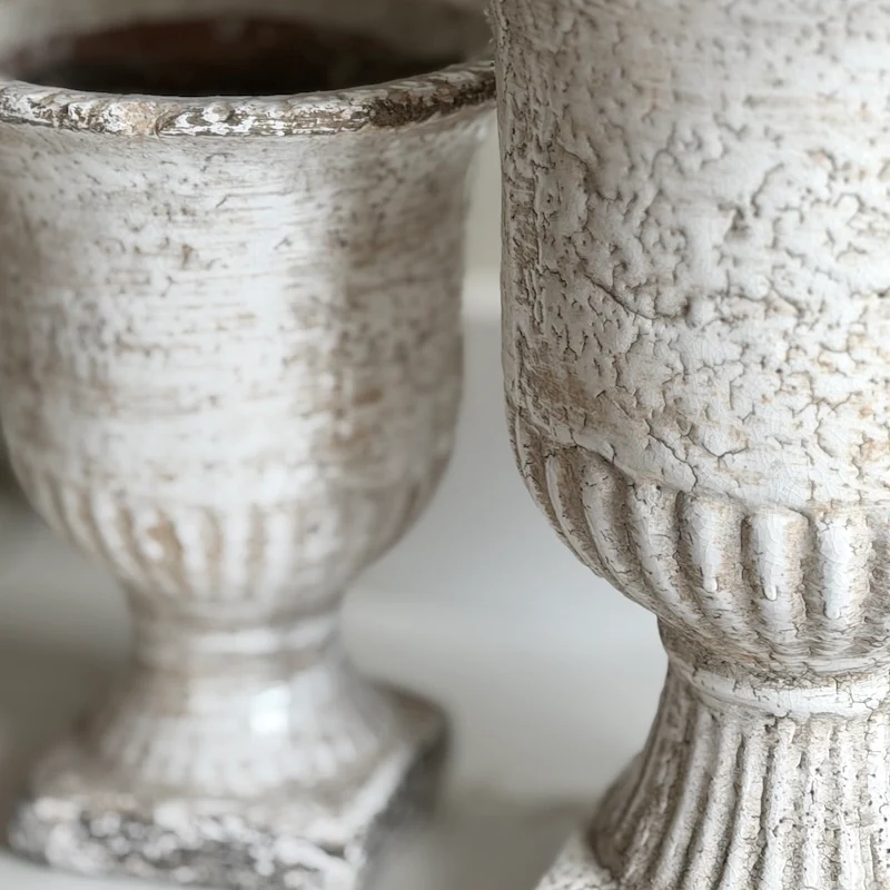 Weathered Stone Urn Planter - Image 4