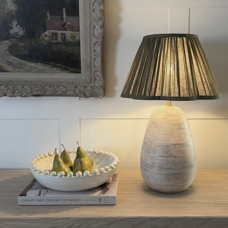 Whistler Limewash Wooden Table Lamp - Image 6