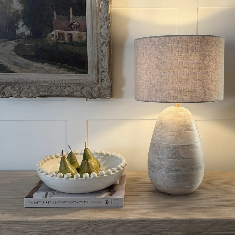 Whistler Limewash Wooden Table Lamp - Image 8
