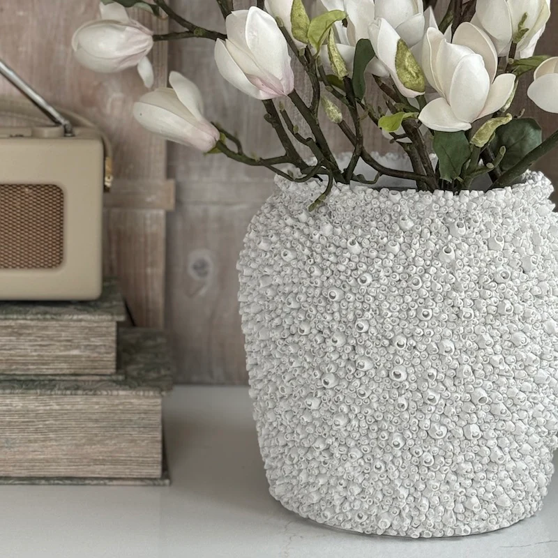 White Barnacle Vase - Image 2