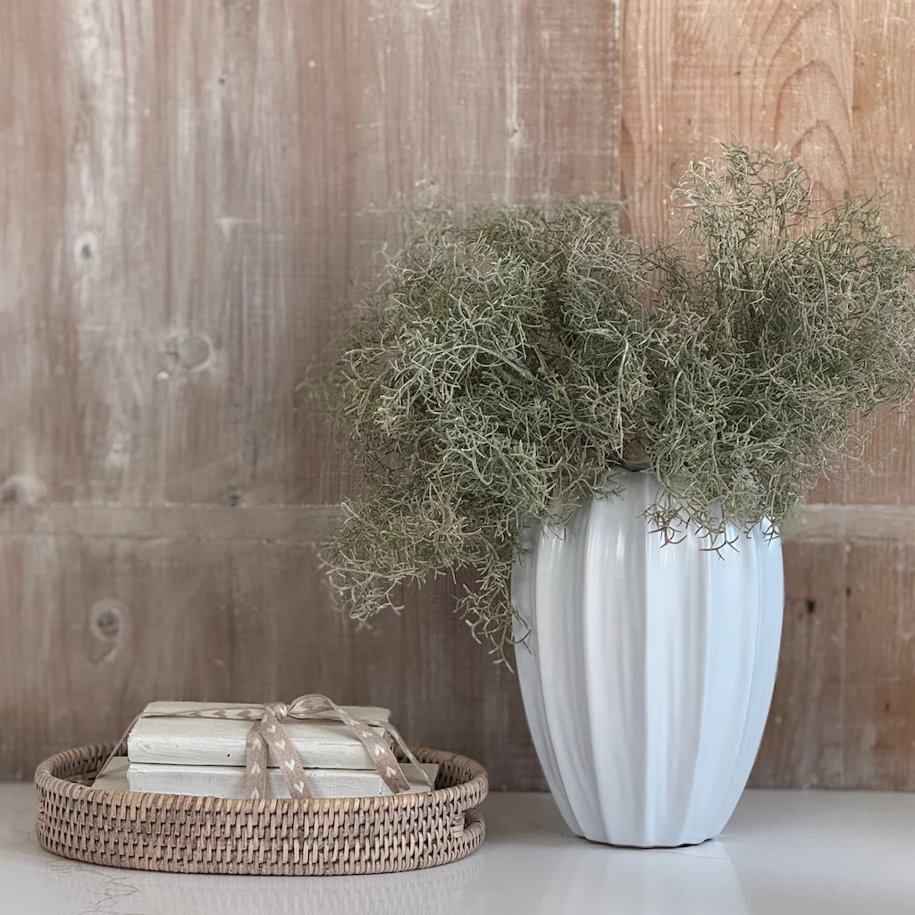 White Fluted Ceramic Pot - Image 2