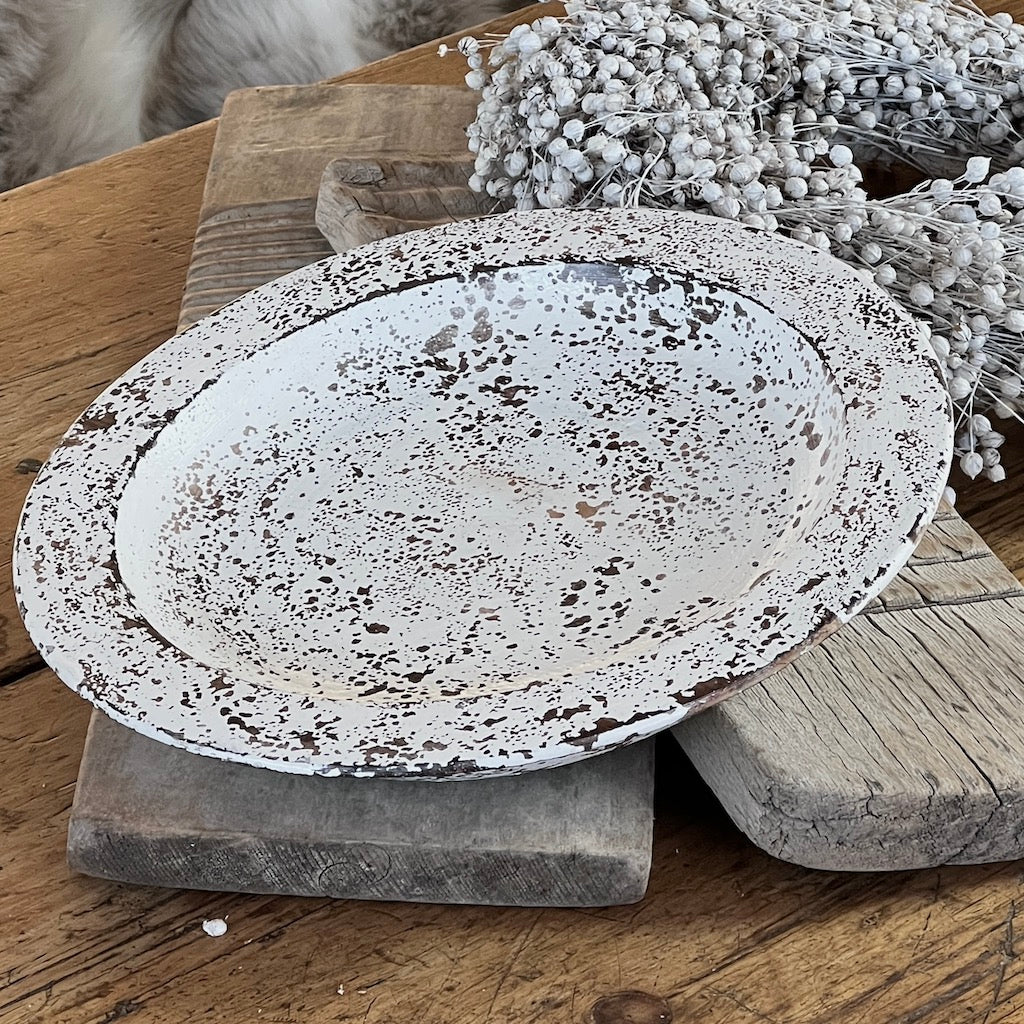 White Distressed Wooden Decorative Tableware - Image 5