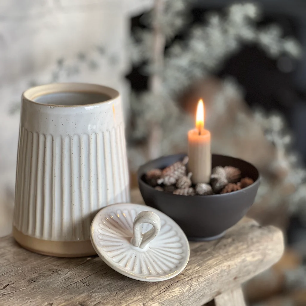 Stoneware Decorative Jar - Image 3