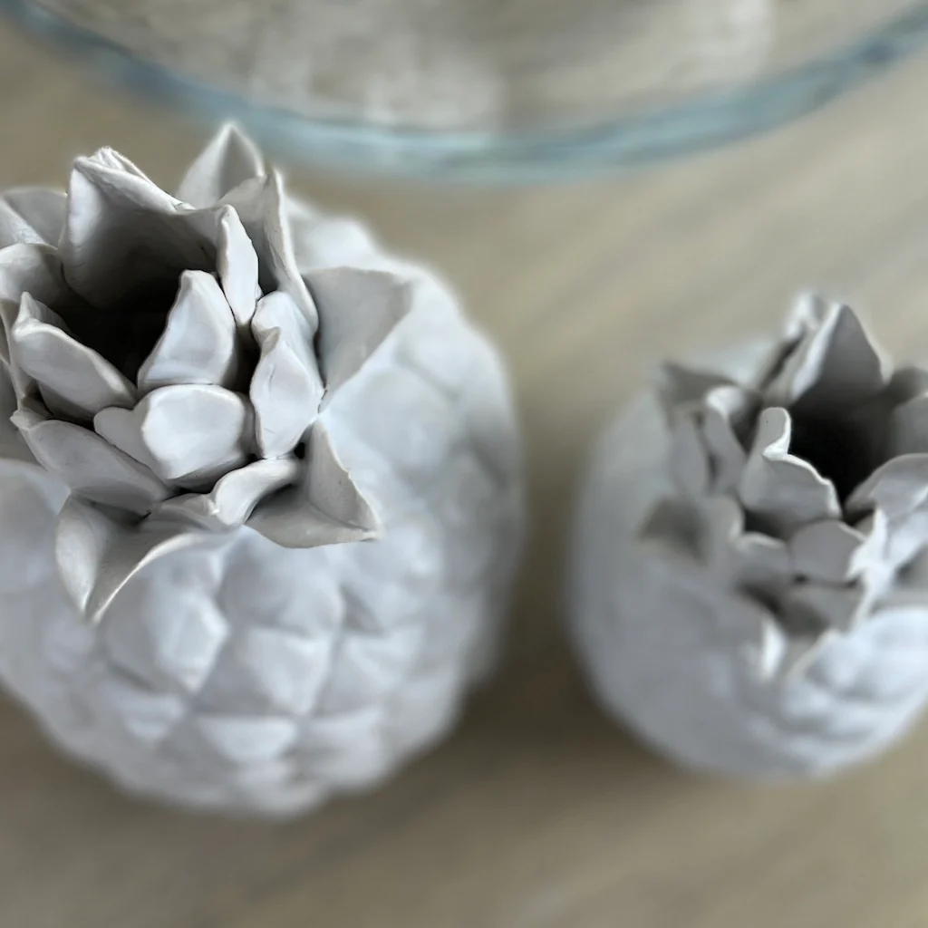 White Pineapple Candleholder - Image 3