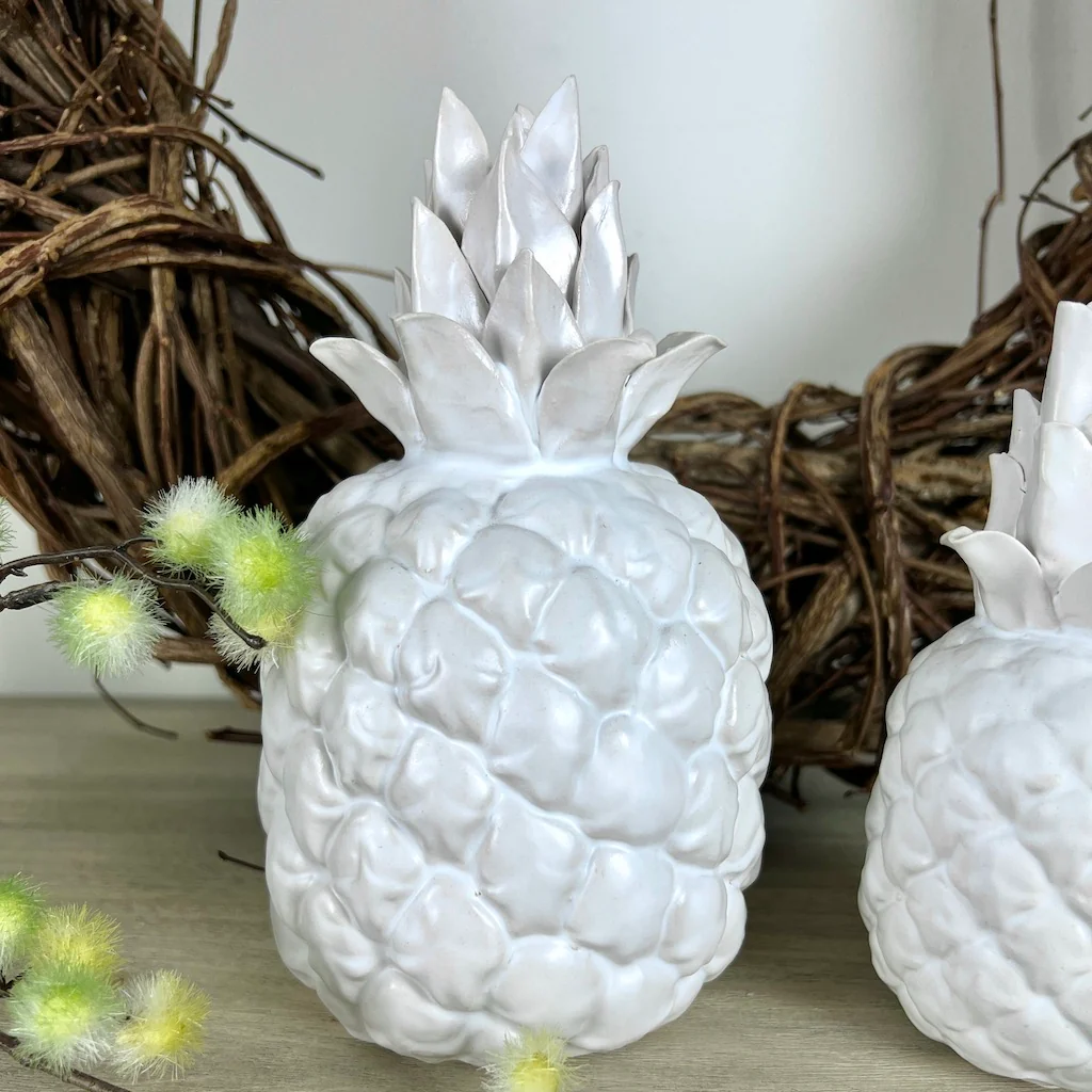 White Pineapple Candleholder - Image 4