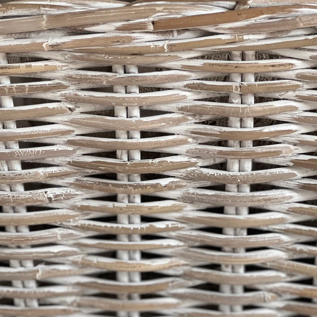 Whitewashed Rectangular Basket Handles - Image 4