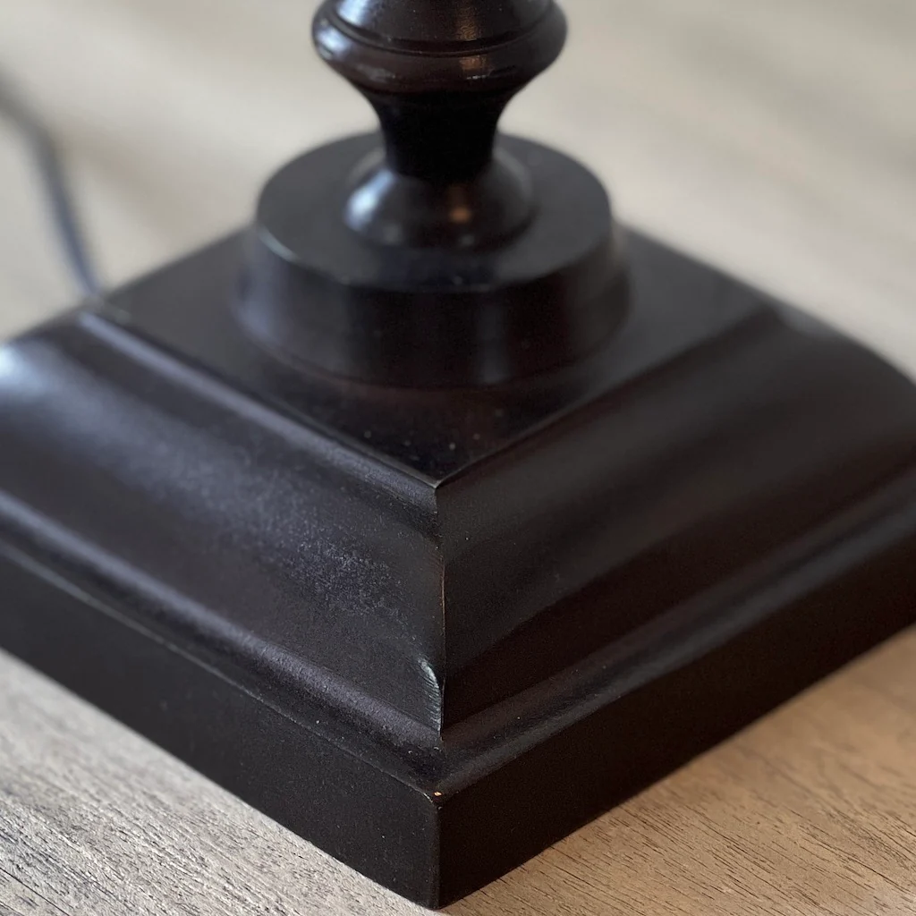 Wood and Dark Metal Desk Lamp - Image 3