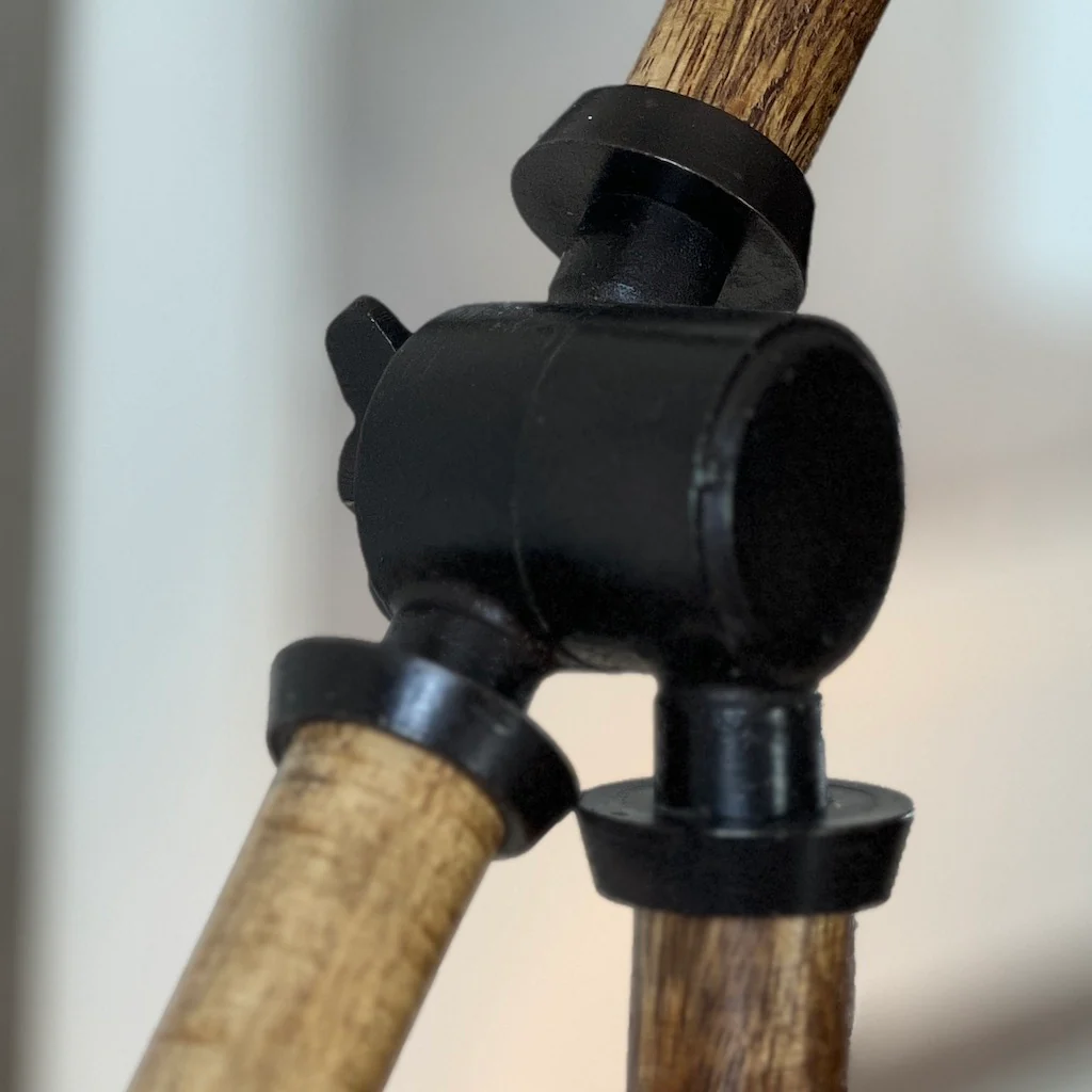 Wood and Dark Metal Desk Lamp - Image 4