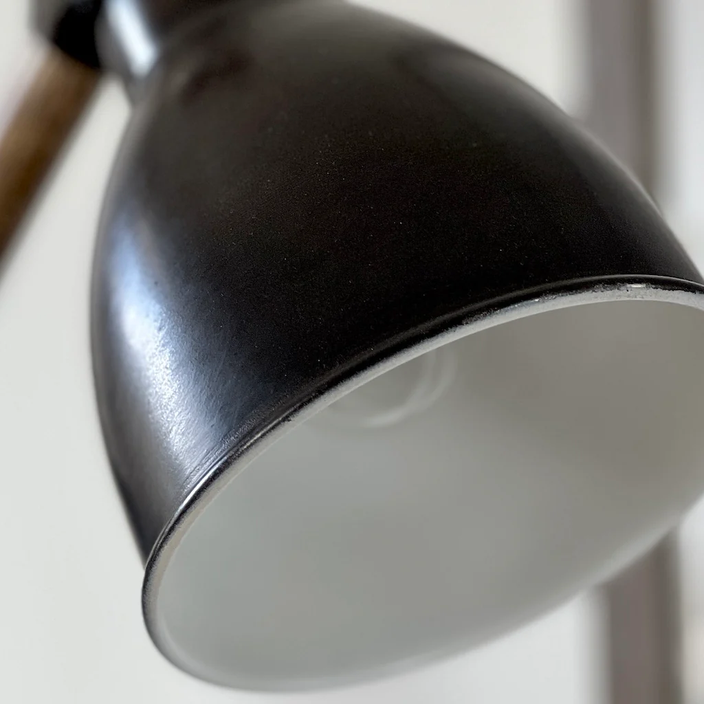 Wood and Dark Metal Desk Lamp - Image 6