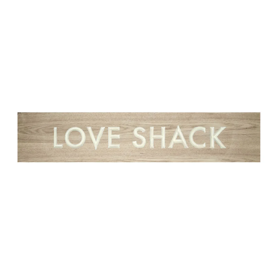 Mr & Mrs | Love Shack Carved Wooden Signs - Image 3