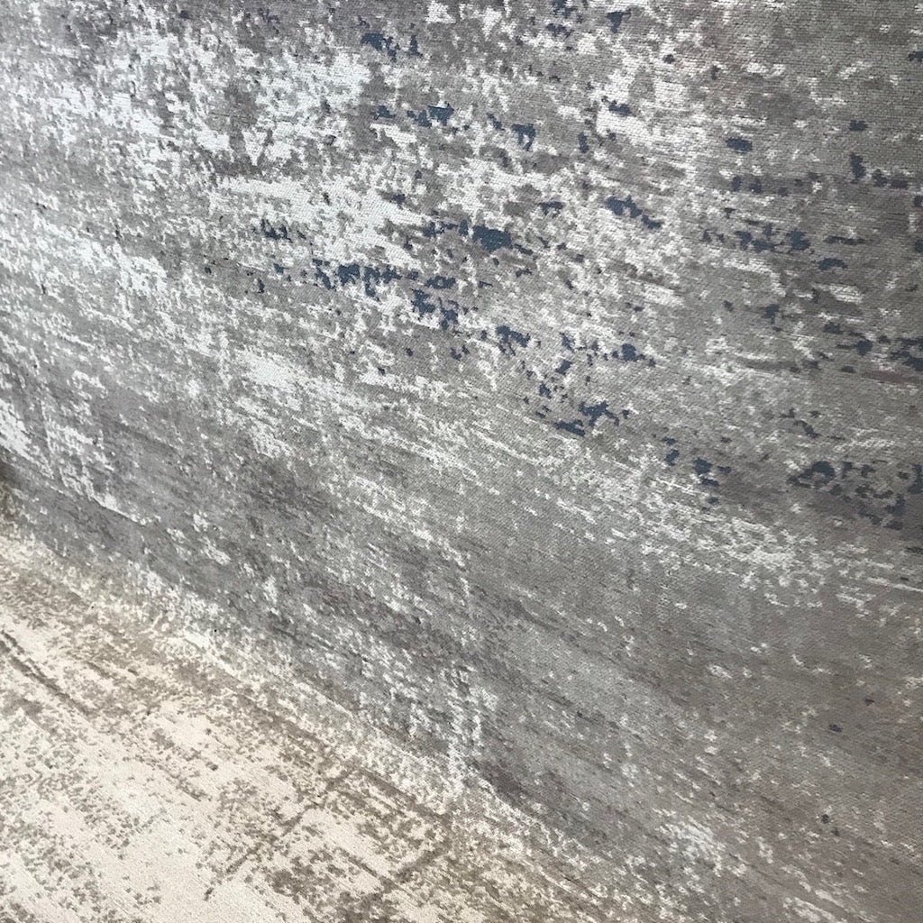 Woven Earth Grey Taupe Patterned Smooth Rug - Image 2