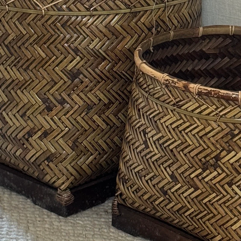 Woven Rattan Weave Basket - Image 3