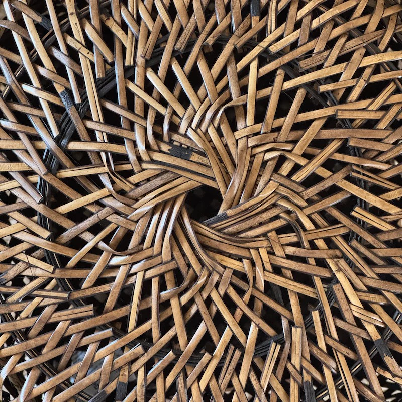 Woven Rattan Weave Basket With Lid - Image 3