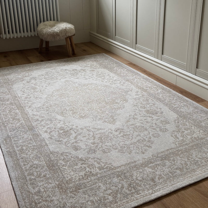 Woven Stone Sand Patterned Smooth Rug - Image 4